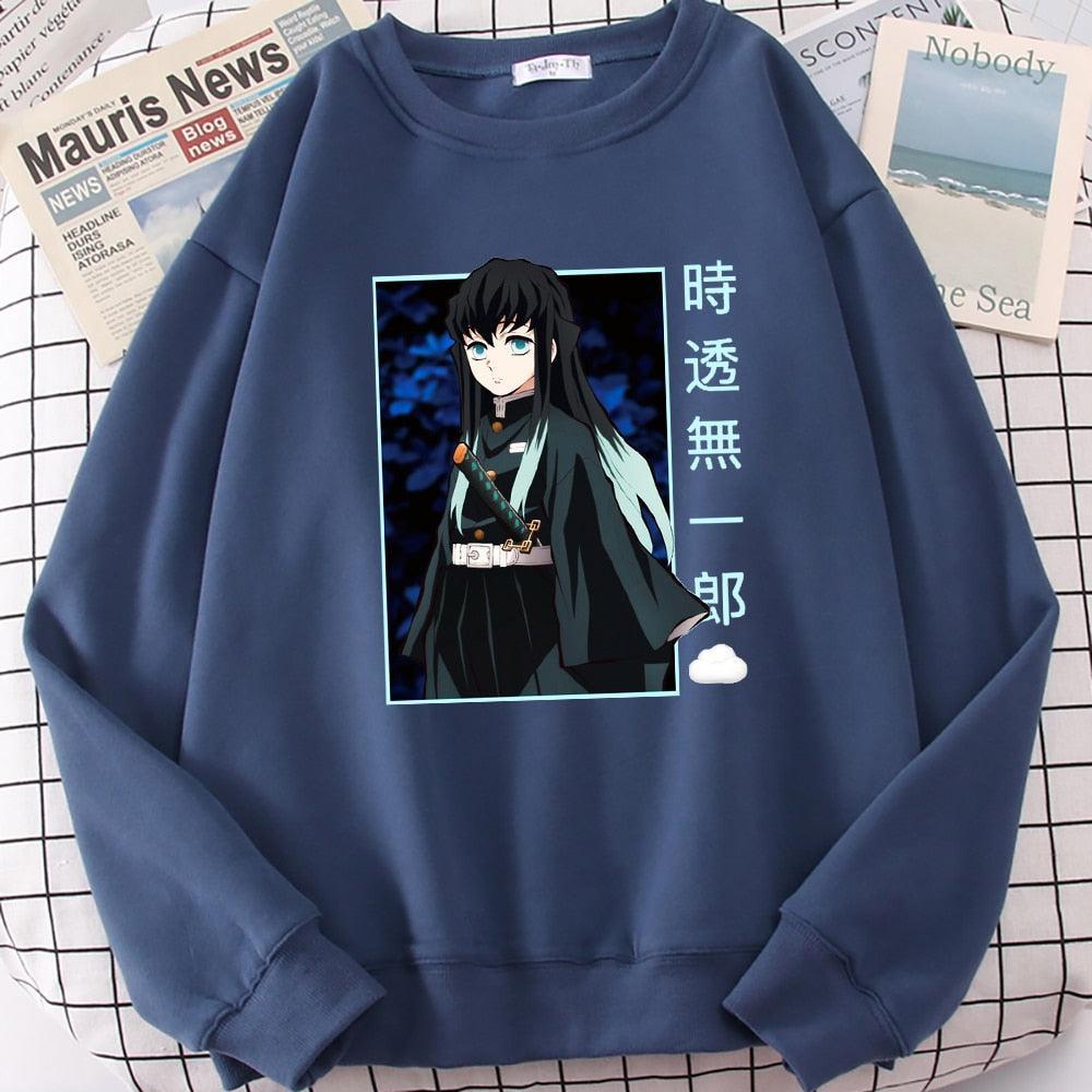 Demon Slayer Sweatshirt | Muichiro Sweatshirt Anime Street Style