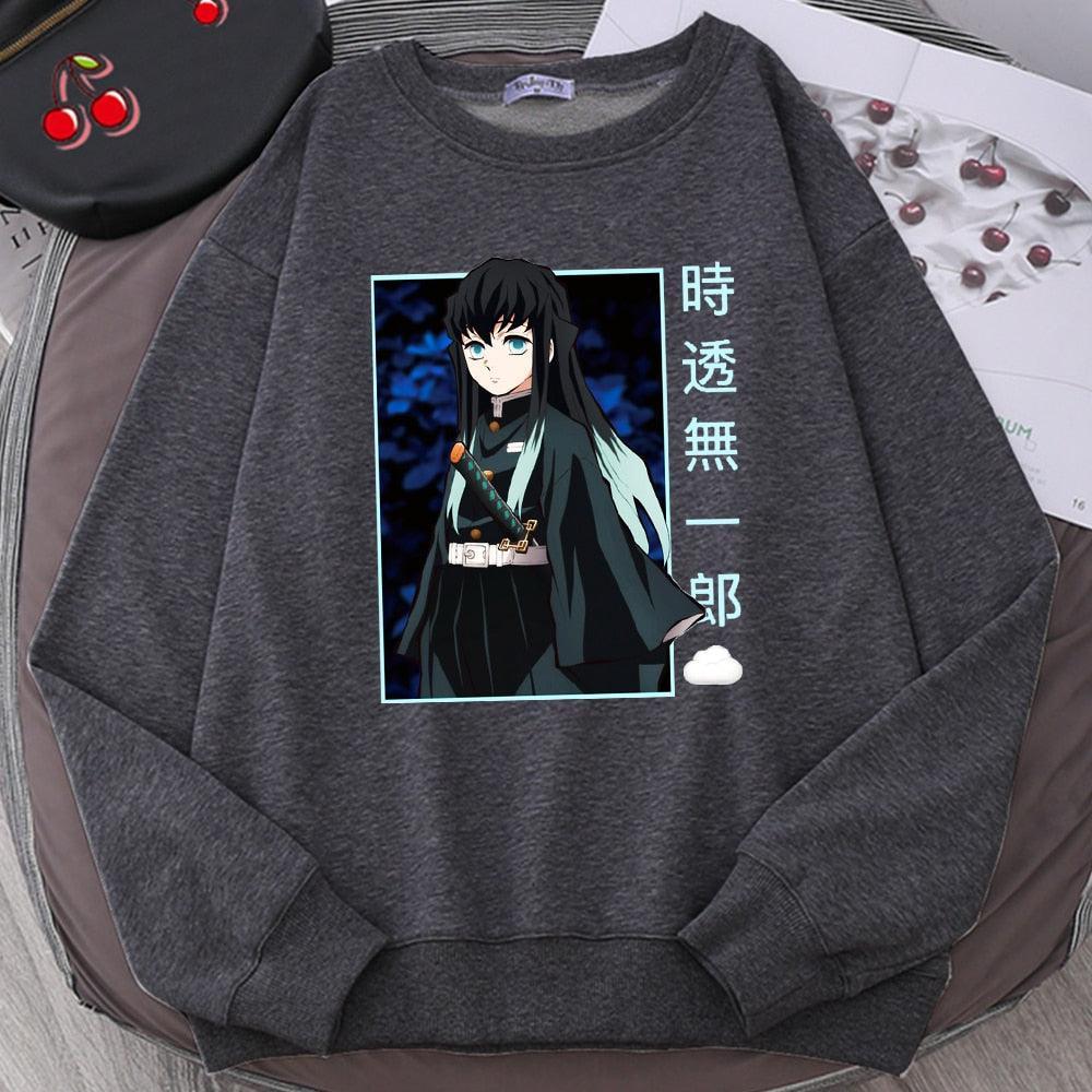 Demon Slayer Sweatshirt | Muichiro Sweatshirt Anime Street Style