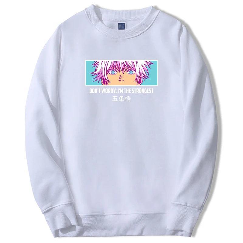 Jujutsu Kaisen Gojo Six Eyes Sweatshirts Sweatshirt Anime Street Style White S