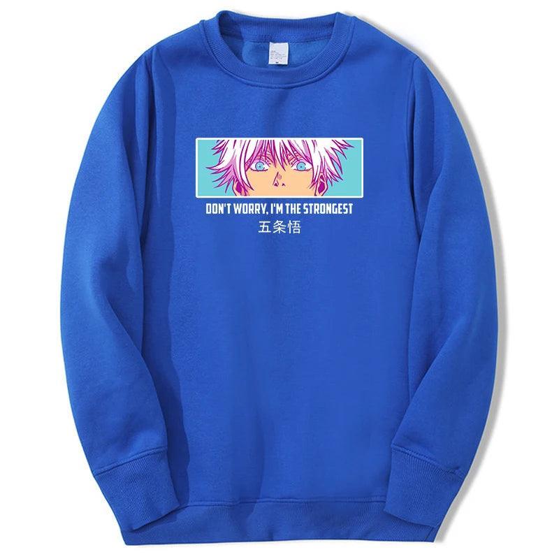 Jujutsu Kaisen Gojo Six Eyes Sweatshirts Sweatshirt Anime Street Style Blue S