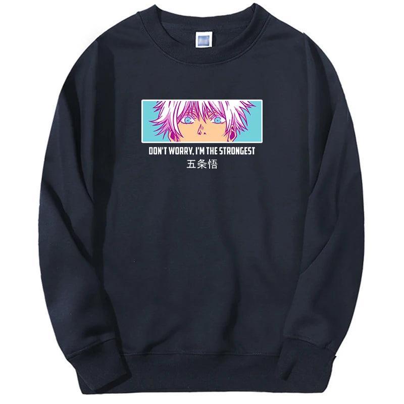 Jujutsu Kaisen Gojo Six Eyes Sweatshirts Sweatshirt Anime Street Style Navy S