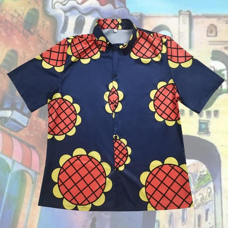 One Piece Hawaiian Shirt Short sleeve shirt Anime Street Style S