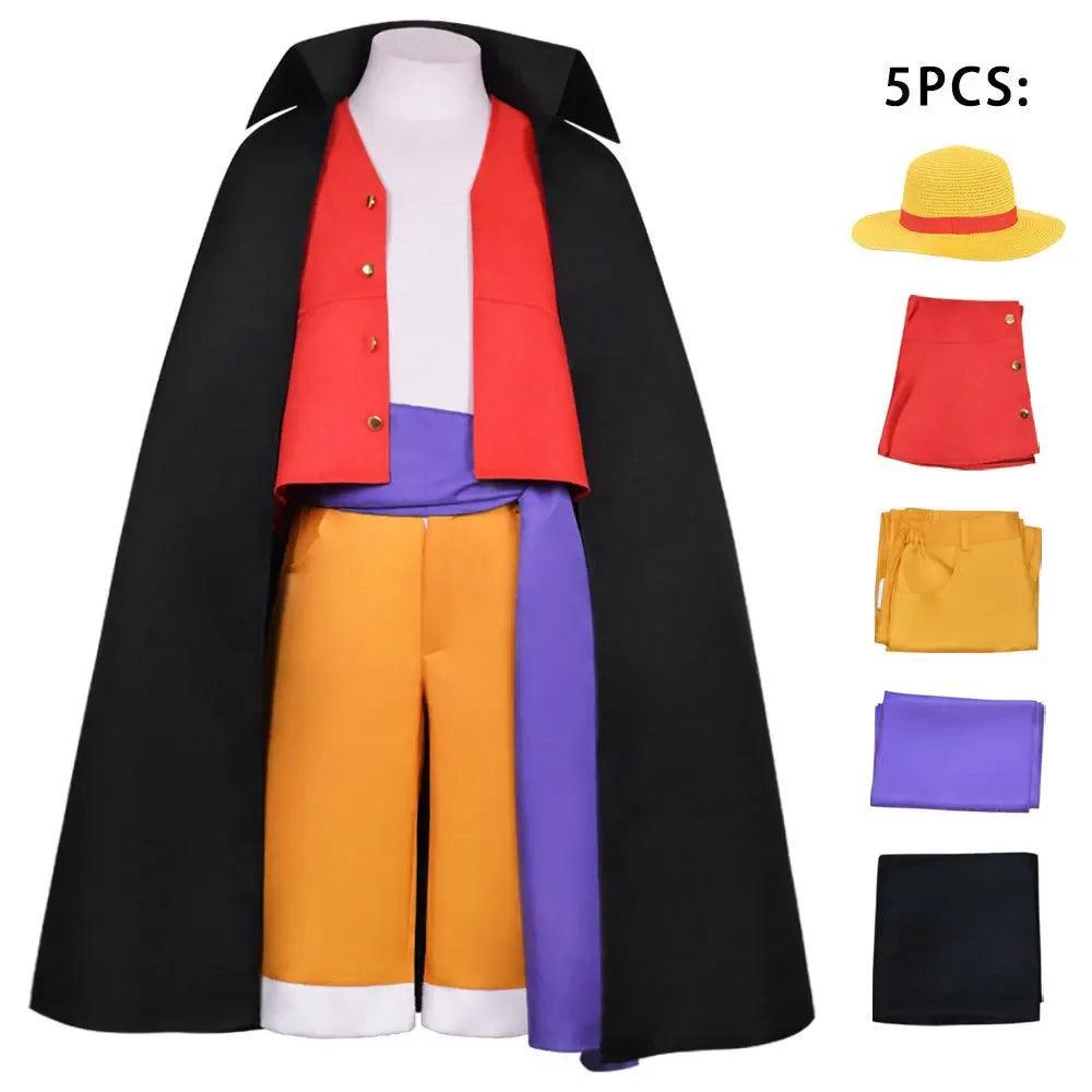 One Piece Luffy Cosplay Costume Cosplay costume Anime Street Style Full sets XS