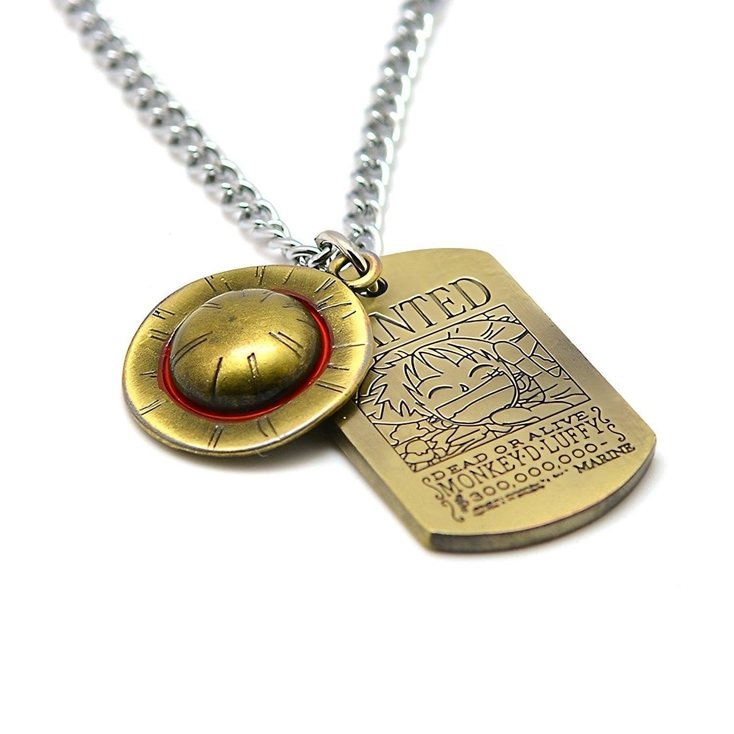 One Piece Luffy Necklace pendant Anime Street Style