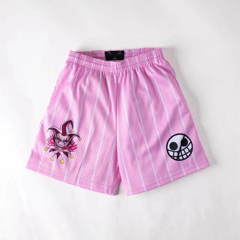 One Piece Pattern Shorts shorts Anime Street Style