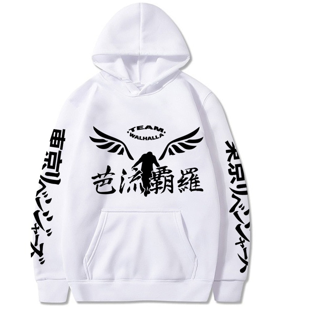 Tokyo Revengers white hoodie walhalla