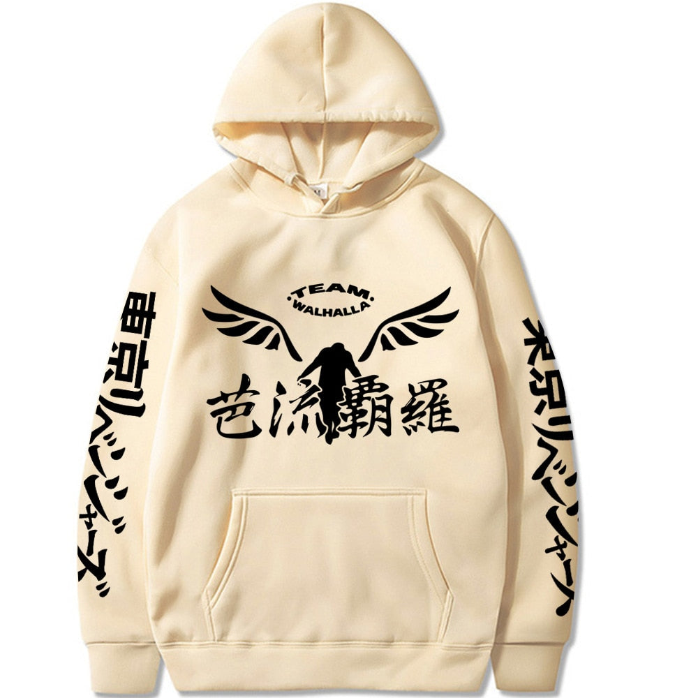Tokyo Revengers beige hoodie walhalla