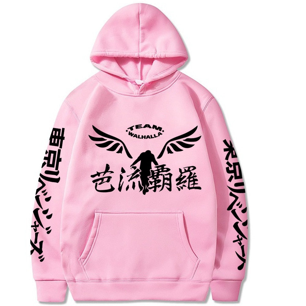 Tokyo Revengers pink hoodie walhalla