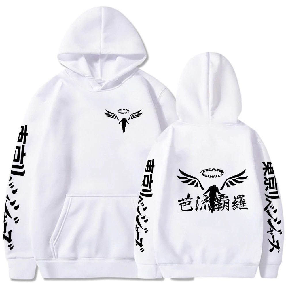Tokyo Revengers Merch White Walhalla Hoodie