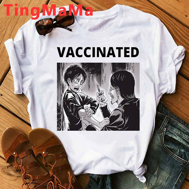 Attack on Titan eren and grisha White Tshirt