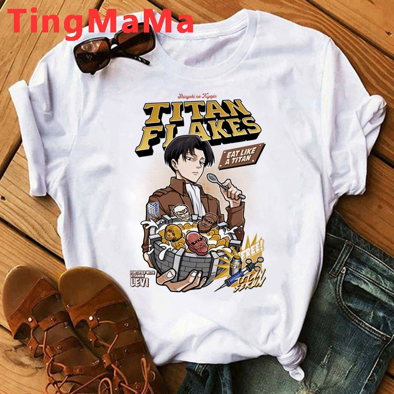 Attack on Titan levi White Tshirt