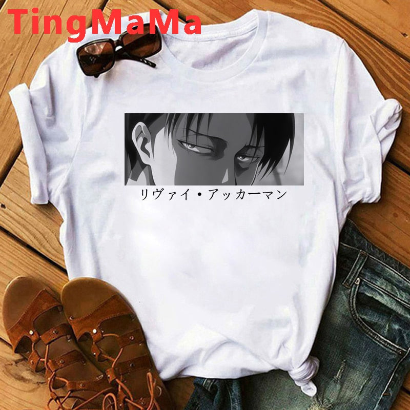 Attack on Titan levi White Tshirt