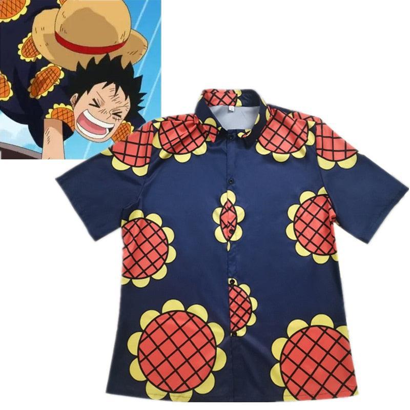 One Piece Hawaiian Shirt Short sleeve shirt Anime Street Style