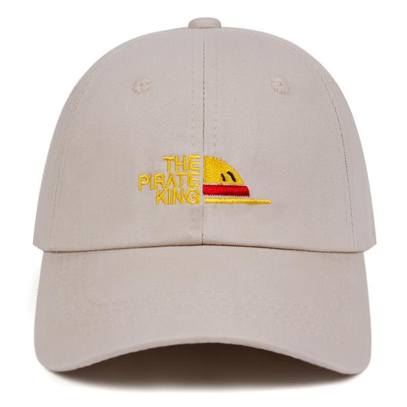 One Piece Pirate King Cap caps Anime Street Style Beige