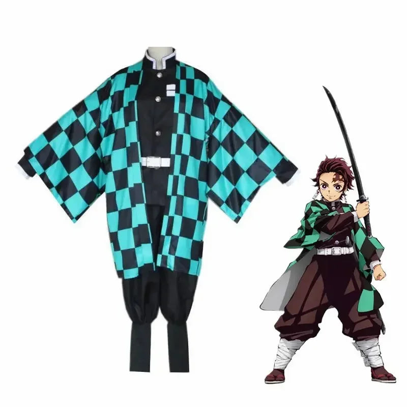 Tanjiro Kamado Cosplay Costume for Adults & Kids