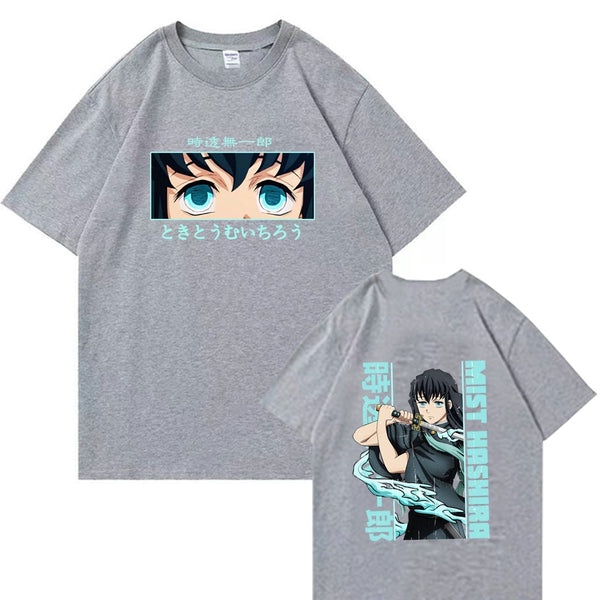 Demon Slayer Tokito Muichiro Tshirt grey