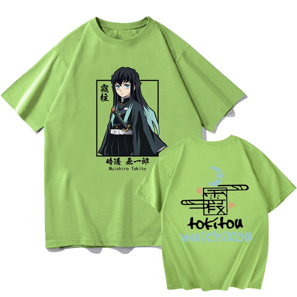 Demon Slayer Muichiro Tokito tshirt green