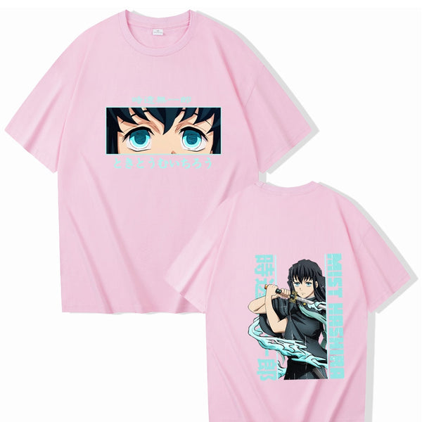 Demon Slayer Tokito Muichiro Tshirt pink