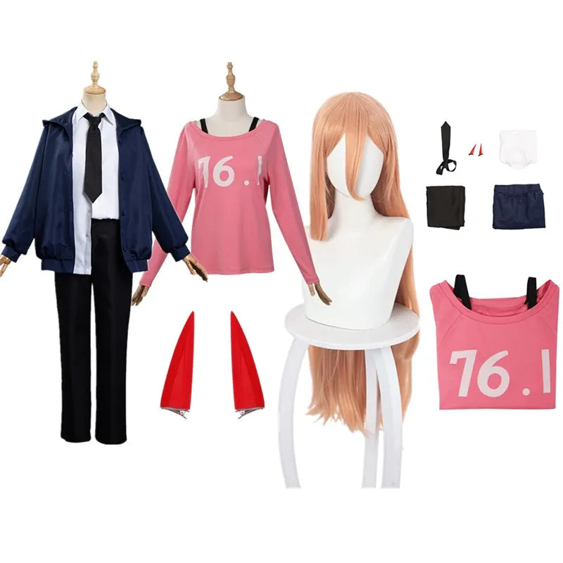 Power Cosplay Costume – Chainsaw Man Full Set for Women