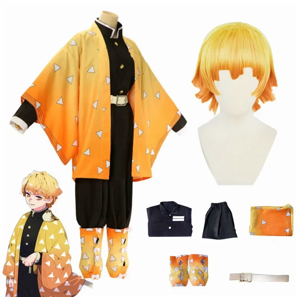 Zenitsu Agatsuma Cosplay Costume – Kids & Adults