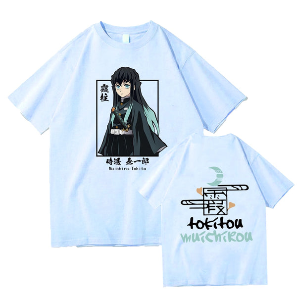 Demon Slayer Muichiro Tokito tshirt blue