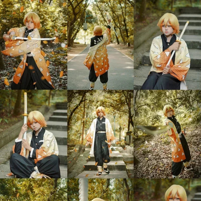 Zenitsu Agatsuma Cosplay Costume – Kids & Adults