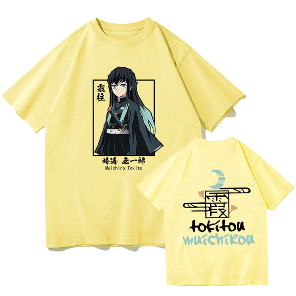 Demon Slayer Muichiro Tokito tshirt yellow