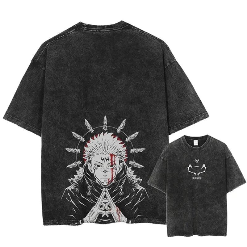 Jujutsu Kaisen Acid Washed T-shirt