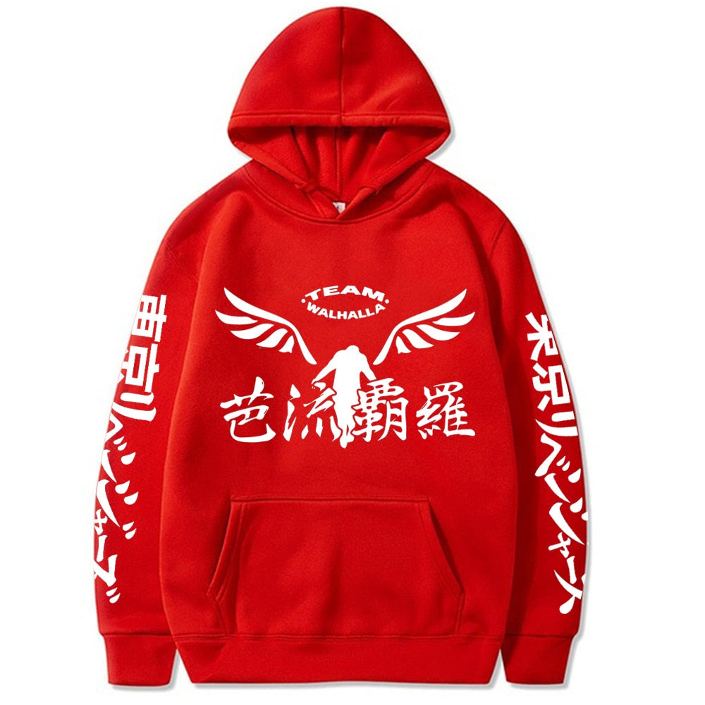 Tokyo Revengers red hoodie walhalla